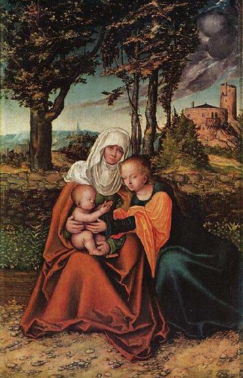 Lucas Cranach Hl. Anna Selbdritt oil painting picture